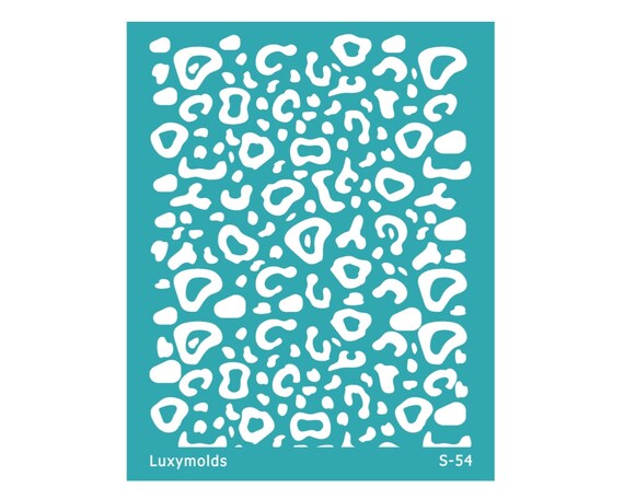 Silk screen stencil for polymer clay "Luxymolds" S-54 "Leopard"