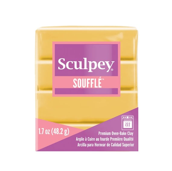 Sculpey Soufflé Polymer Clay 48g (1.7oz) - Yellow Ochre