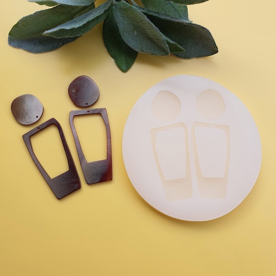 Silicone earring mold Jewelry Resin mould for resin and epoxy