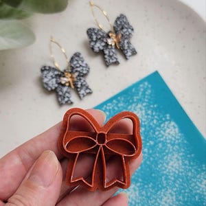 Polymer Clay cutters &quot;Bow&quot; Earrings sharp clay cutter / Polymer clay tools / Earrings cutter / Jewelry supplies / Jewelry cutter