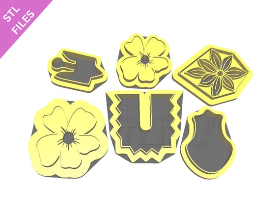 Digital STL files for 3D printing Clay cutters Earrings sharp version cutters download files for resin machine