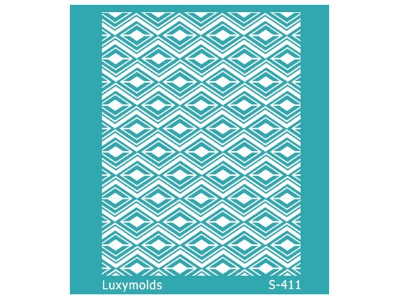 Silk screen stencil for polymer clay "Luxymolds" S-411