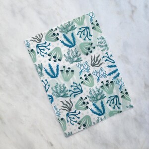 Water-soluble transfer paper for polymer clay craft "Corals Sea Summer pattern"