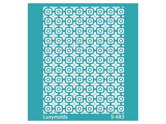Silk screen stencil for polymer clay "Luxymolds" S-683