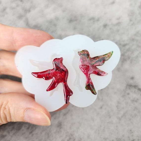 Bird Silicone earrings mold Jewelry resin mold
