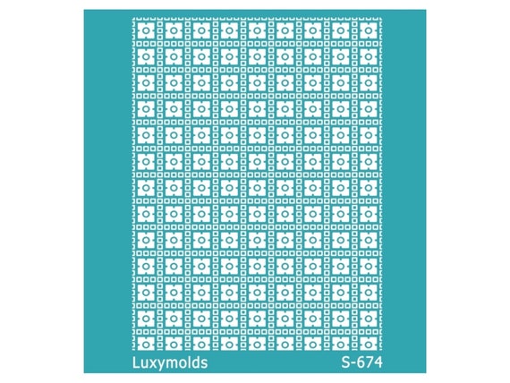 Silk screen stencil for polymer clay "Luxymolds" S-674