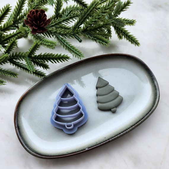 Christmas Polymer Clay cutters Christmas tree Earrings molds Polymer clay tool sharp cutter stamp Jewelry stud earrings cutters