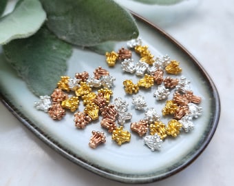 10 pcs Flower centers Flower metal stamens Earrings components Earrings findings DIY jewelry Jewelry supplies Polymer clay supplies