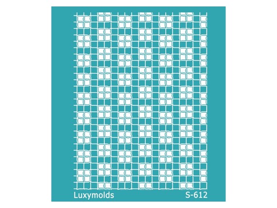 Silk screen stencil for polymer clay "Luxymolds" S-612