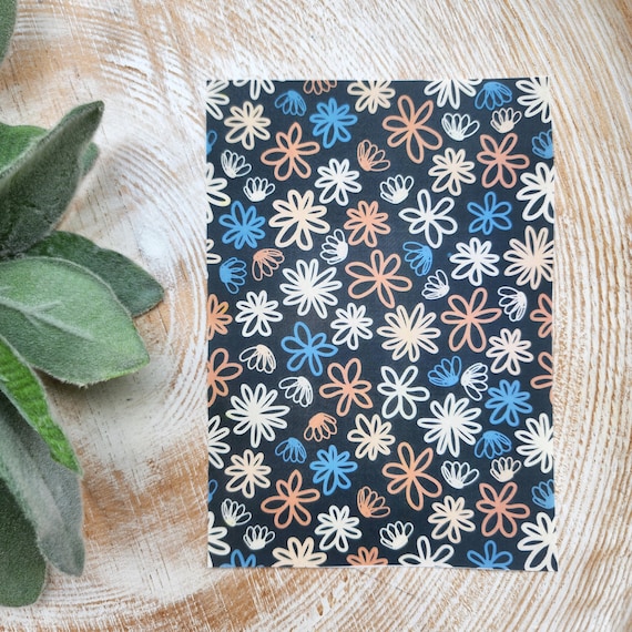 Fall Clay transfer paper / Image transfer paper for clay / Water soluble paper for polymer clay / Flowers pattern transfer sheets