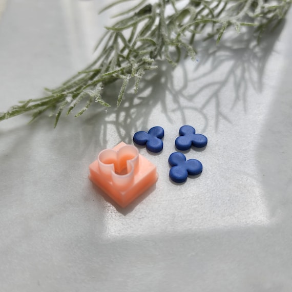 Micro cutter 10 mm "Flower" Polymer clay mini cutter 3D print jewelry mold Earrings clay mold