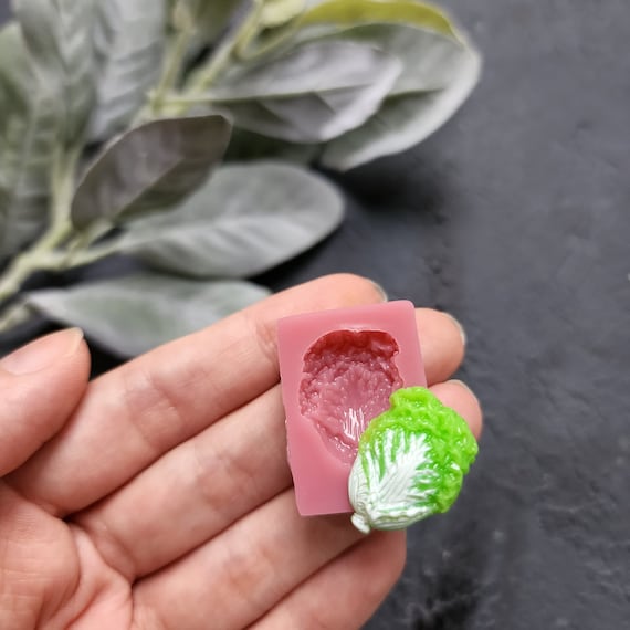 Silicone earrings mold / Silicone epoxy mold /Silicone stud earring moulds/Silicone UV resin molds/Vegetables Cabbage jewelry mold/Clay tool