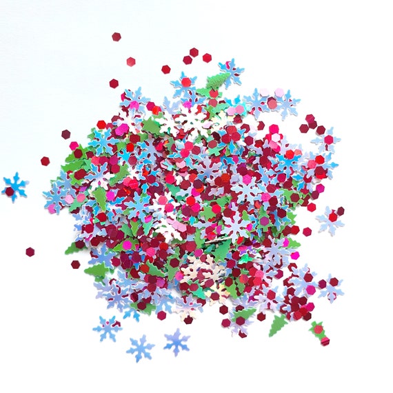 Christmas Mix Chunky Glitter for Resin Epoxy Crafts 