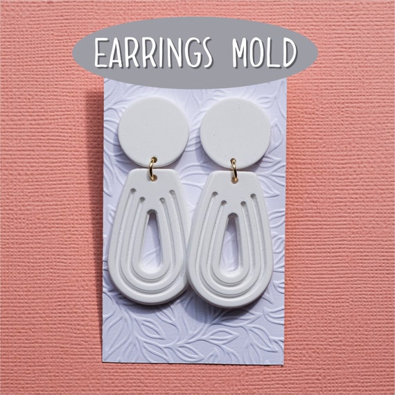 Silicone earrings mold mould for resin and epoxy