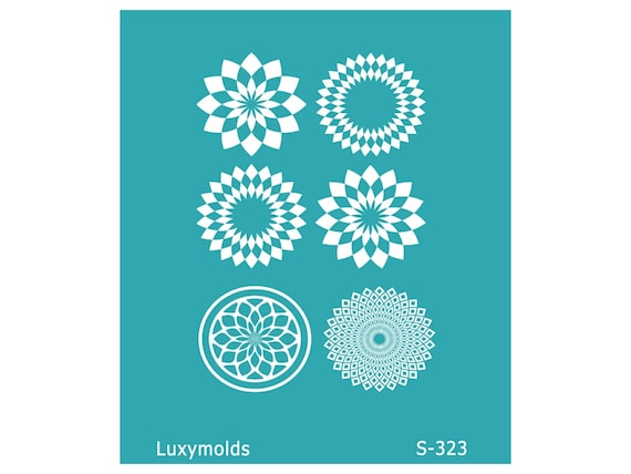 Silk screen stencil for polymer clay "Luxymolds" S-323