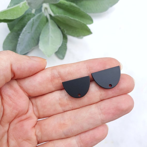 Resin Earring stud components Earrings findings DIY jewelry