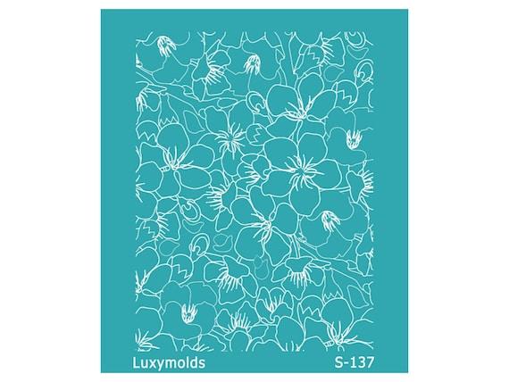Silk screen stencil for polymer clay "Luxymolds" S-137