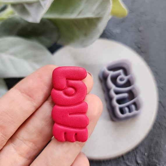 Valentine's day Polymer clay cutter "Love dangle" Sharp cutters Clay supplies Clay texture Clay tools Polymer clay mold Earrings mold