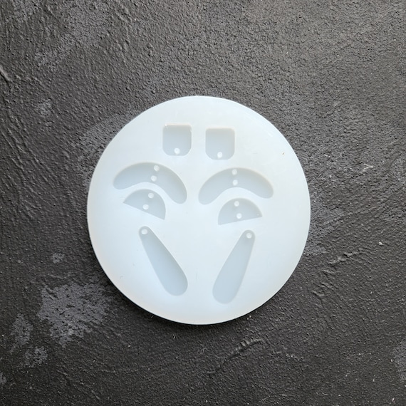 Silicone earrings mold mould for resin and eposy