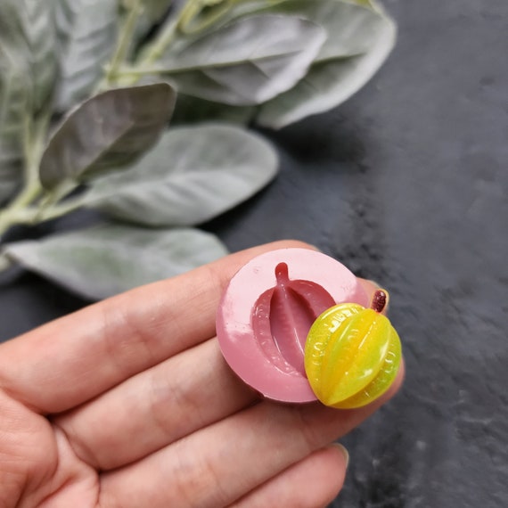 Silicone earrings mold / Silicone epoxy mold /Silicone stud earring moulds/ Silicone UV resin molds / Tropic fruits jewelry mold / Clay tool