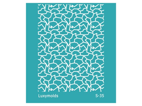 Silk screen stencil for polymer clay "Luxymolds" S-35