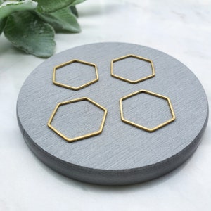 Earrings components Earrings findings DIY jewelry Raw brass connectors Geometry shape charms