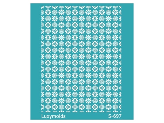 Silk screen stencil for polymer clay "Luxymolds" S-697