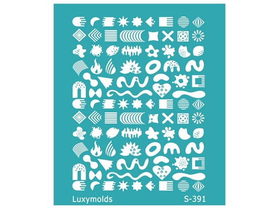 Silk screen stencil for polymer clay "Luxymolds" S-391