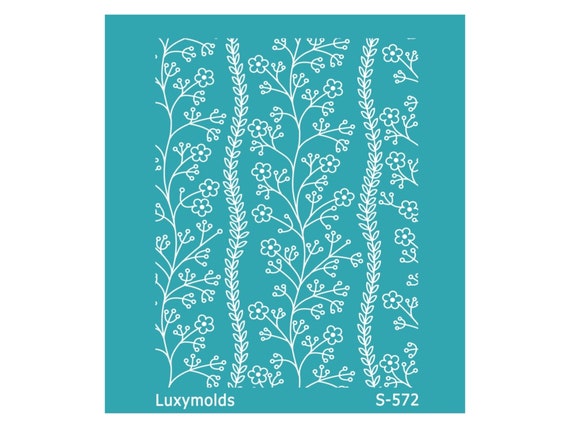 Silk screen stencil for polymer clay "Luxymolds" S-572