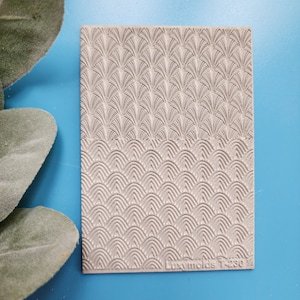Polymer clay Texture tile Texture mat Clay stamp Polymer clay texture stencils design clay texture Rubber mat T-230