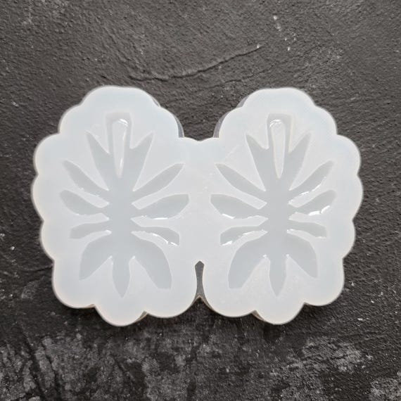 Silicone earrings mold Jewelry resin mold "Fern Leaf" Botanic design epoxy mold