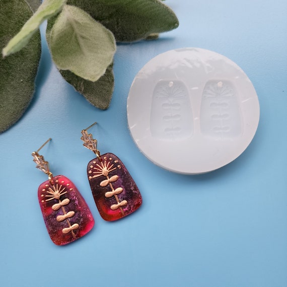 Silicone earrings mold mould for resin and epoxy