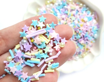 Mini star decor polymer clay shapes for Resin Epoxy crafts for nail design