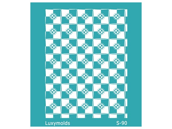 Silk screen stencil for polymer clay "Luxymolds" S-90