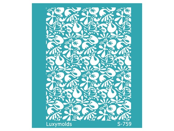 Silk screen stencil for polymer clay "Luxymolds" S-759