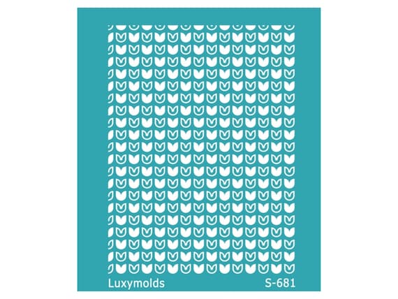 Silk screen stencil for polymer clay "Luxymolds" S-681