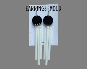 Dangle Earring Silicone Mold for Epoxy, UV Resin