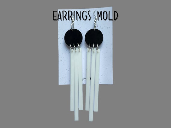 Silicone earrings mold / Silicone epoxy mold / Silicone earring moulds / Silicone UV resin molds / Dangle earring silicone jewelry mold