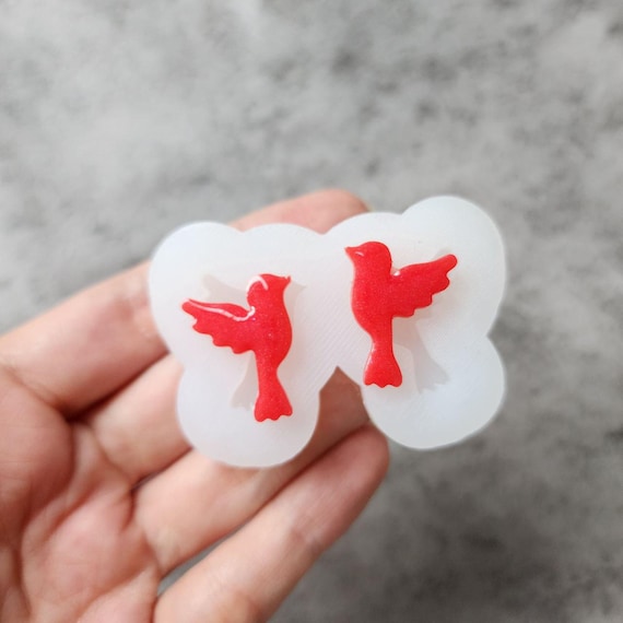 Bird Silicone earrings mold Jewelry resin mold