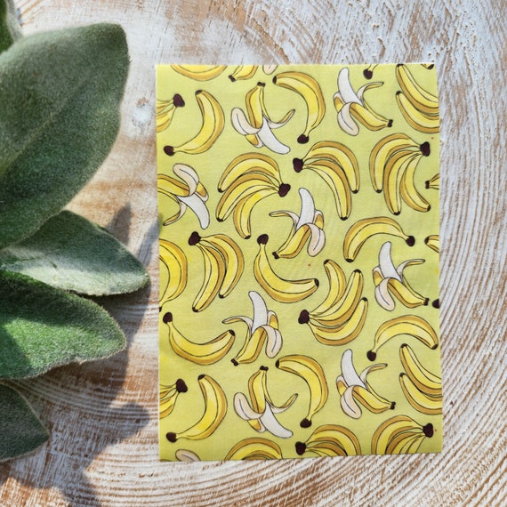 Clay transfer paper / Image transfer paper for clay / Water soluble paper for polymer clay / Banana pattern transfer sheets