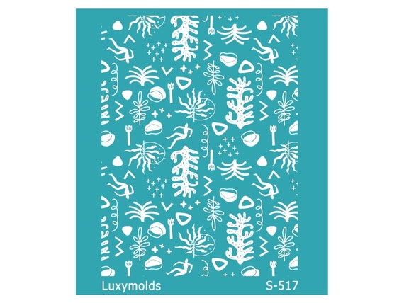 Silk screen stencil for polymer clay "Luxymolds" S-517