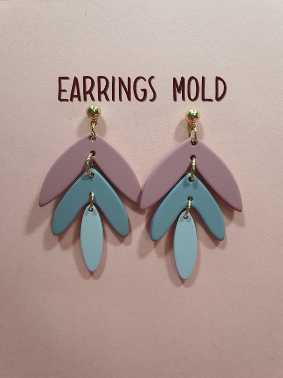 Silicone earrings mold mould for resin and epoxy