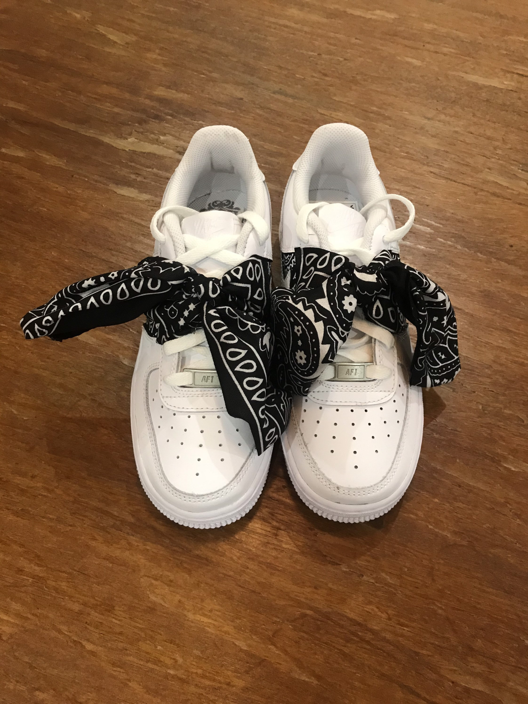 black bandana air force ones