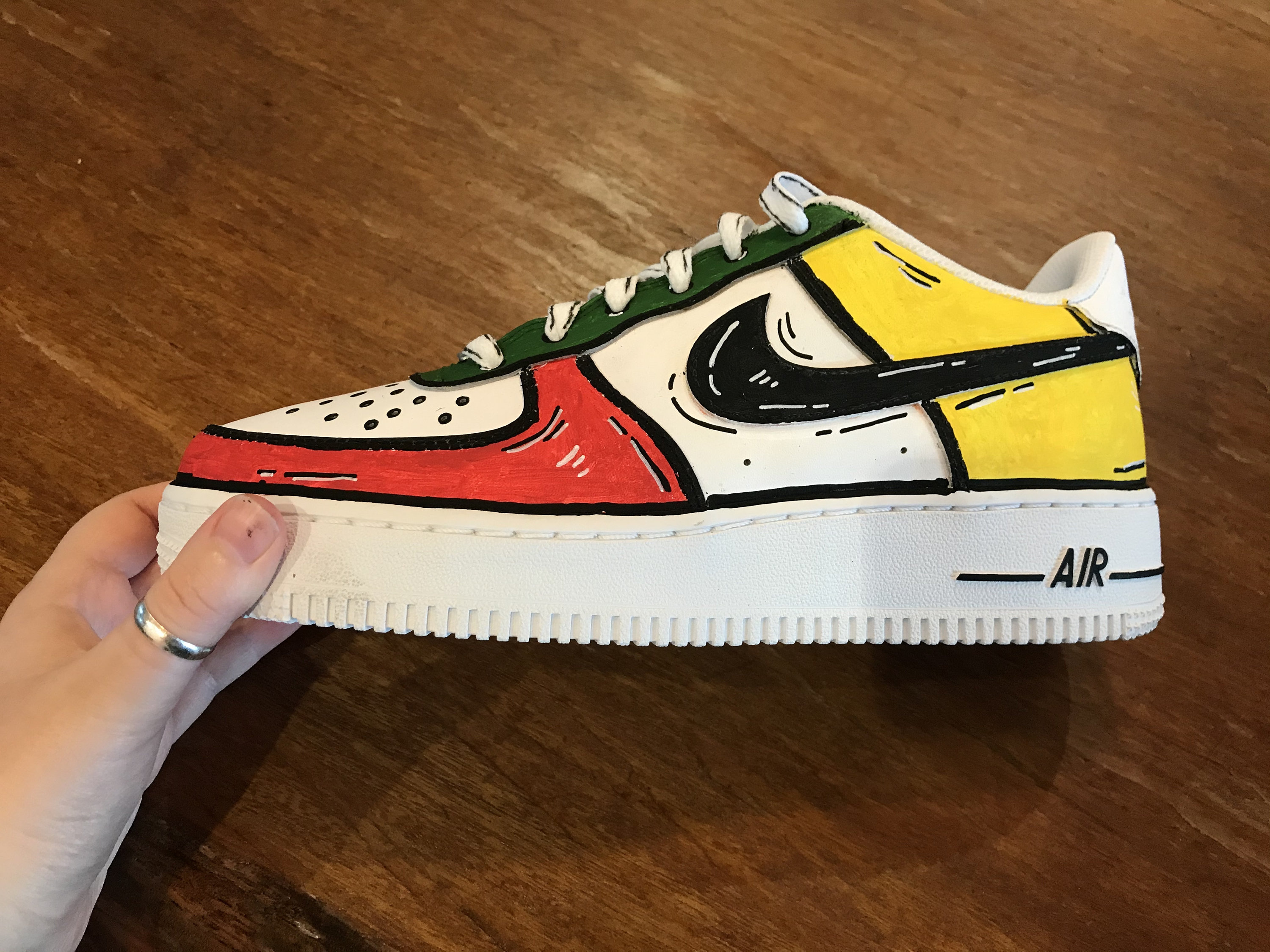 custom nike air force 1 cartoon