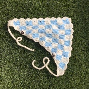 Gehaakte Geruite Bandana