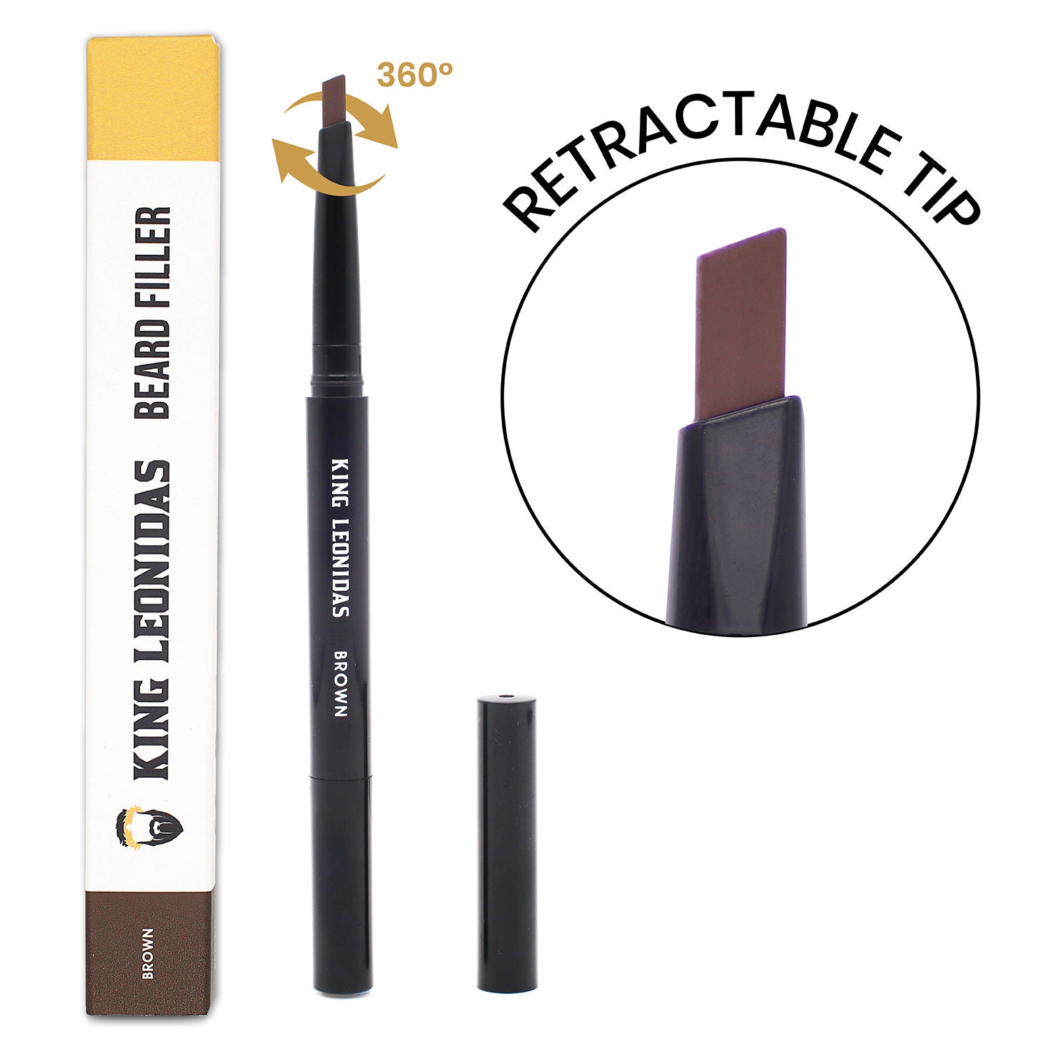 Brown Beard Filler Fill Sharpen & Define Your Patchy Beard Etsy UK