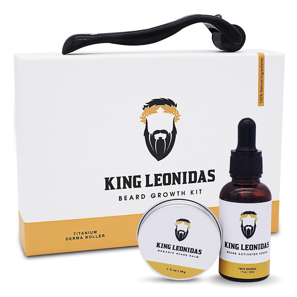 Beard Growth Kit Including Natural Beard Growth Serum Etsy