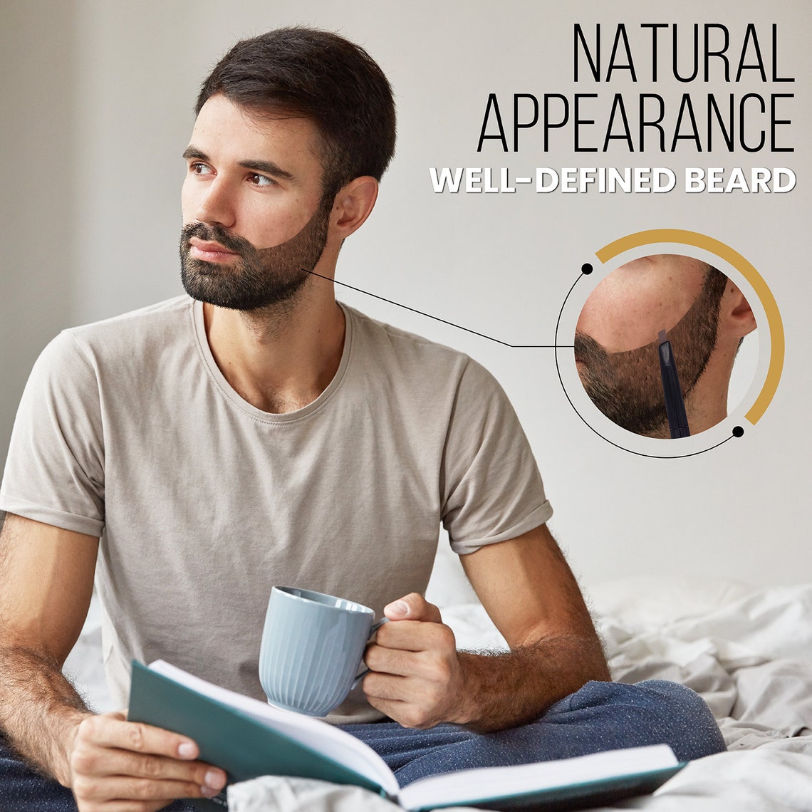 Brown Beard Filler Fill Sharpen & Define Your Patchy Beard Etsy UK