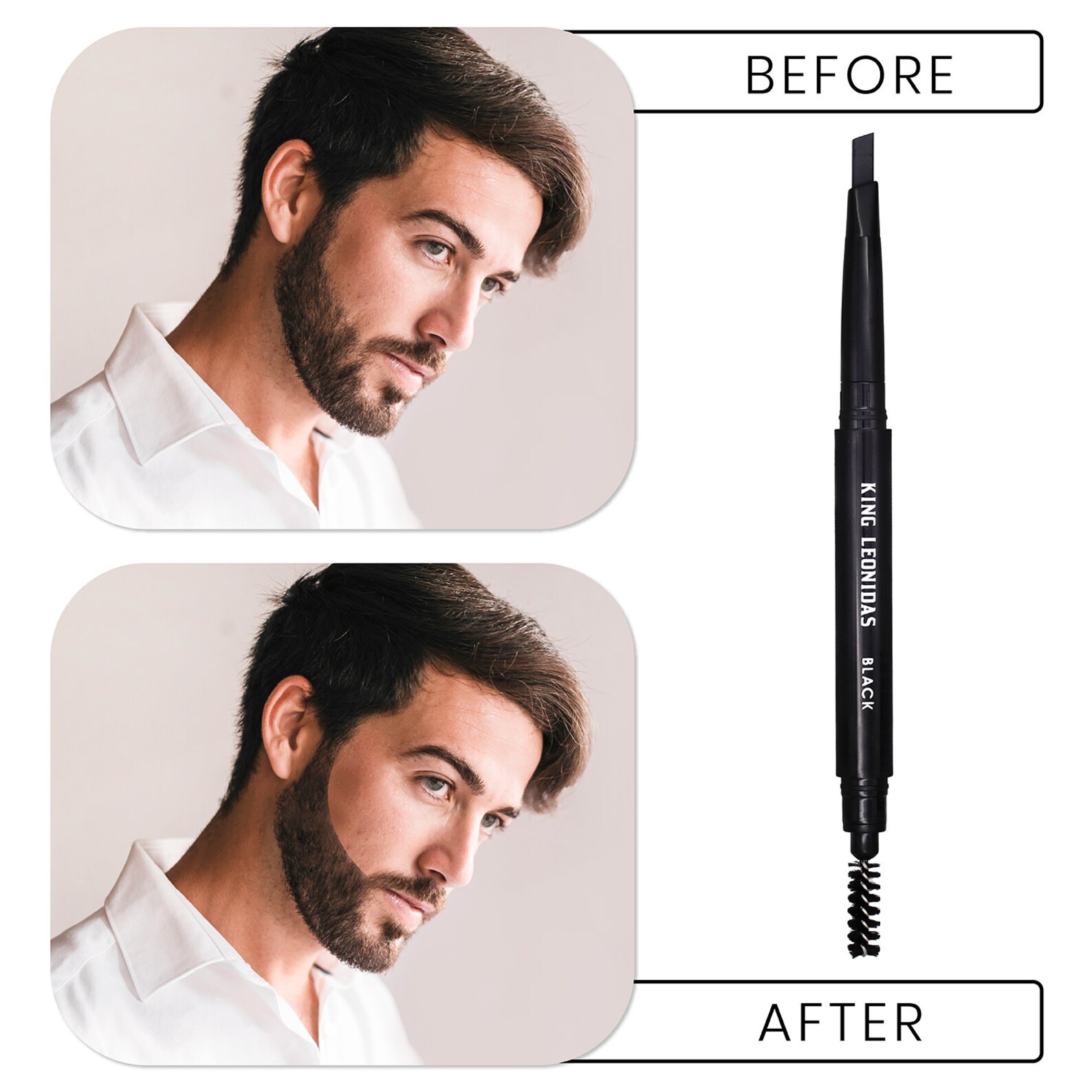 Black Beard Filler Fill Sharpen & Define Your Patchy Beard Etsy