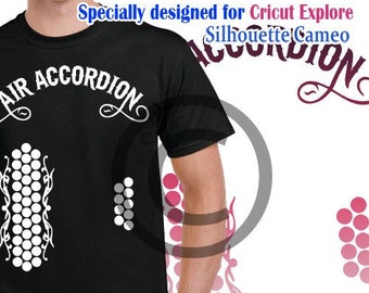 Air Accordion images SVG, eps, dxf, pdf, png, cutting file Files Instant Download